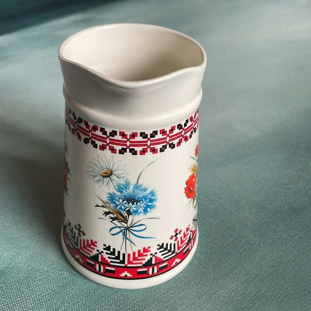 Ukrainian Floral Pitcher